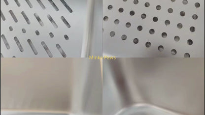 Stainless Litter Box with Sifter, High Walls & Cover